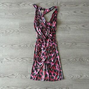 Baby Phat Metallic Leopard Print Club Dress